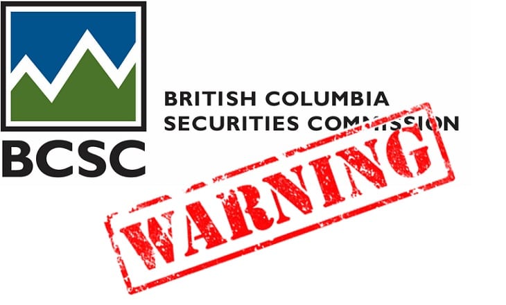 BCSC warning