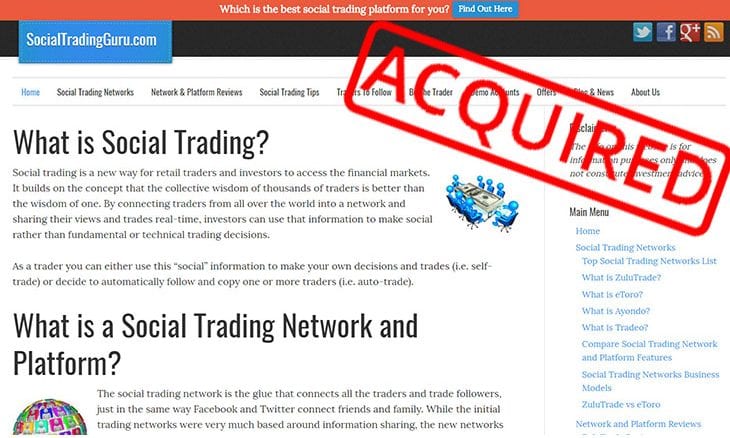 Fx Affiliate Group Investoo Acquires Social Trading Comparison Site - 