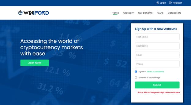 trade crypto with Winiford